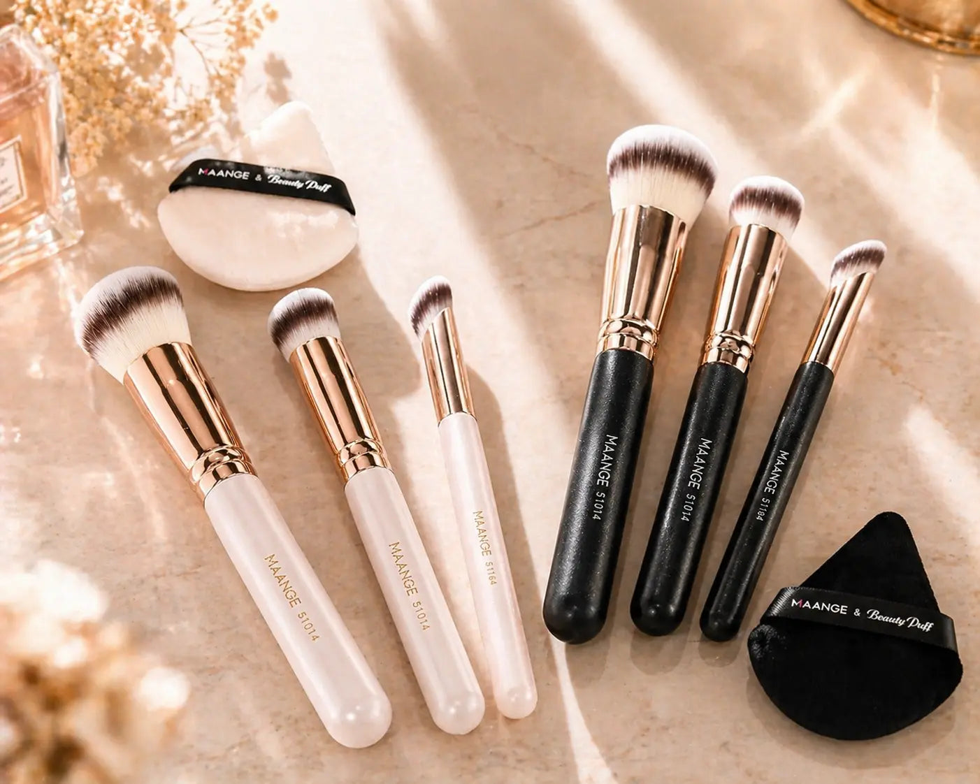 L'Essentiel 5 — Pinceaux & Houppettes Petal Touch LOVELYA