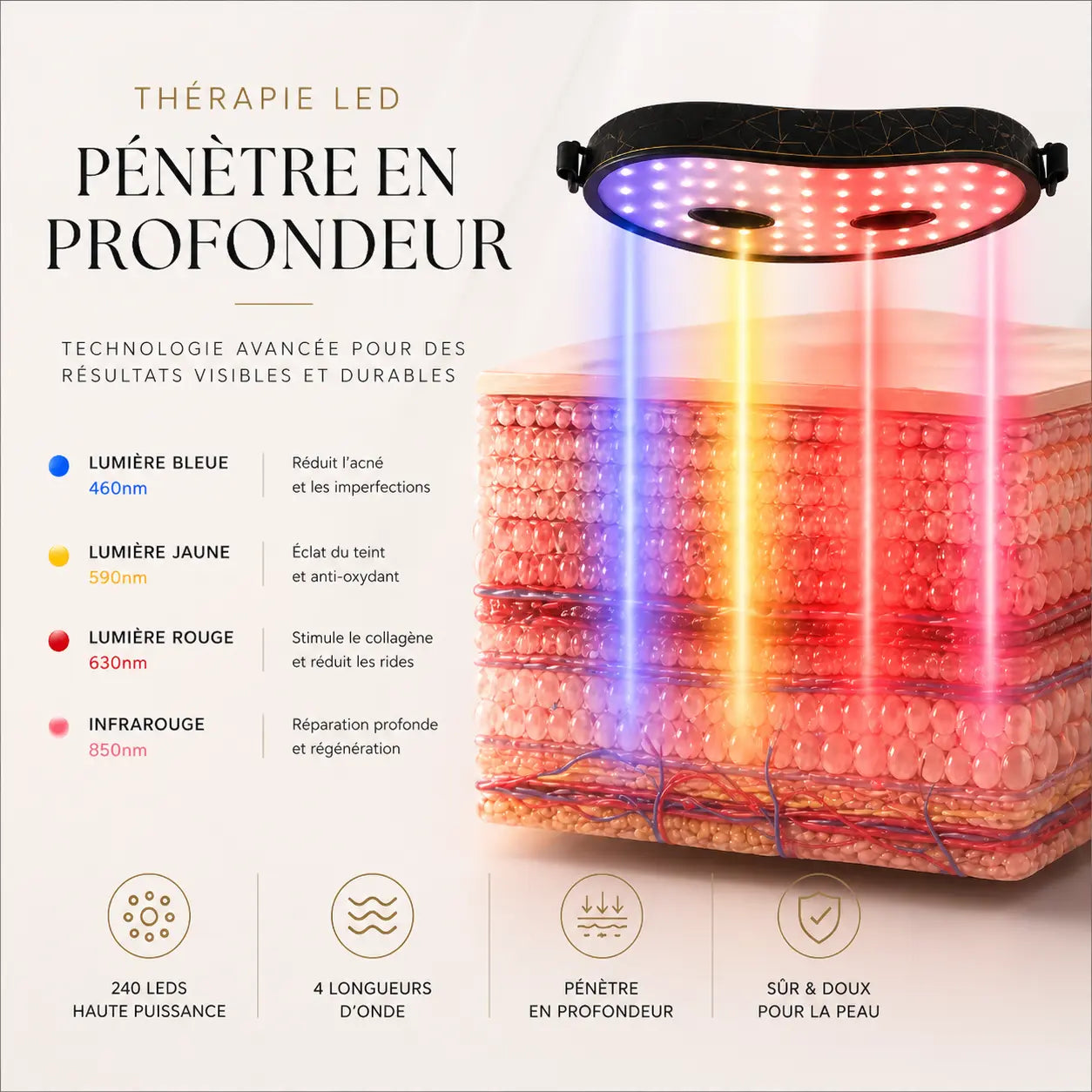 LUMIMASK™ – Masque LED Visage & Cou LOVELYA
