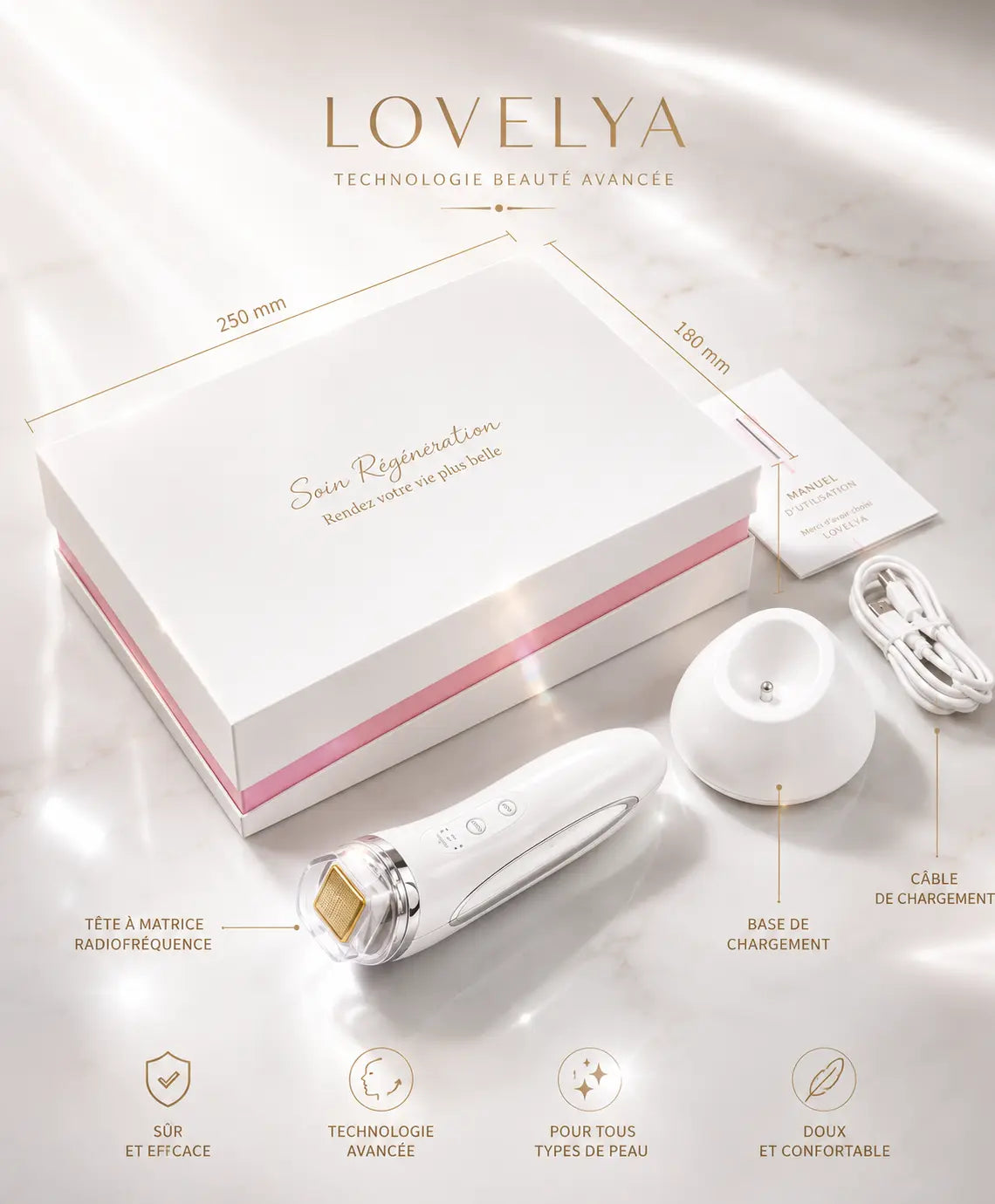 Lovelya LiftGlow™ - Appareil Radiofréquence Visage RF – vue 5